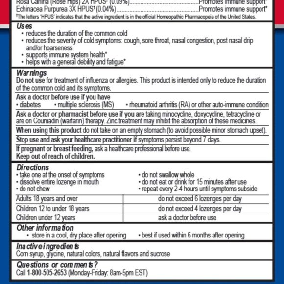2 Cold-EEZE Plus Defense‎ Cold-Shortening Lozenges - Picture 2 of 2